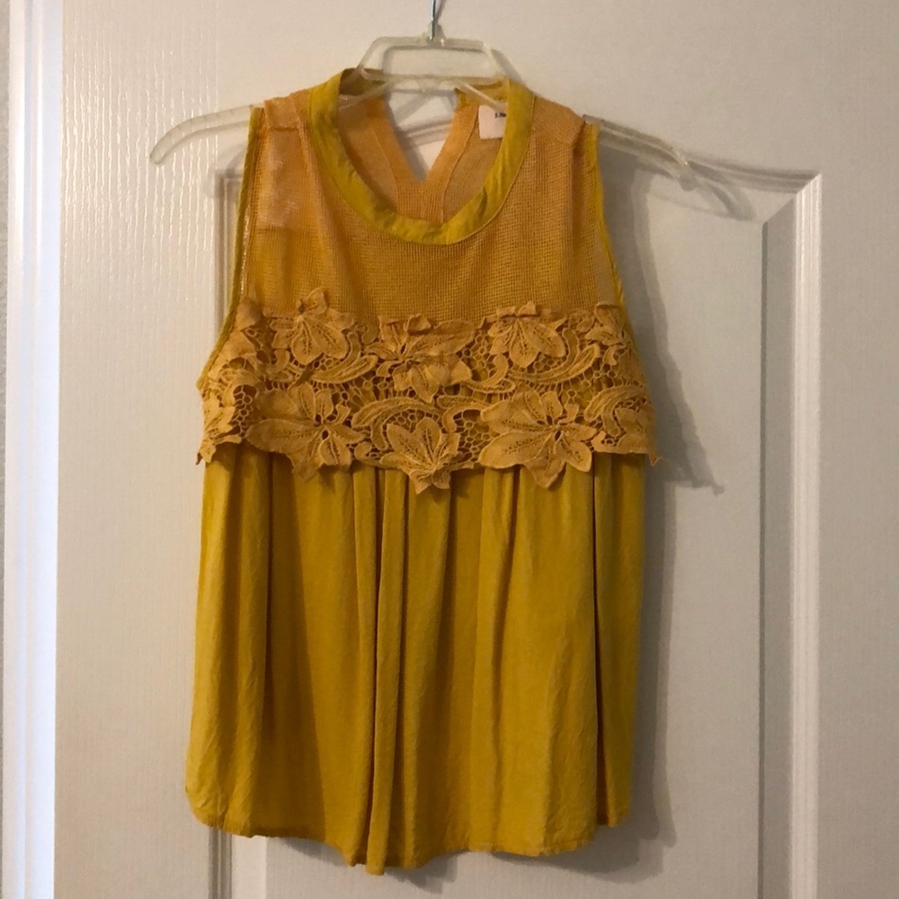 Mustard floral top